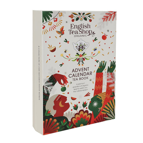 English Tea Shop Christmas Advent Calendar Tea Book- 25 Pyramid Tea Bags