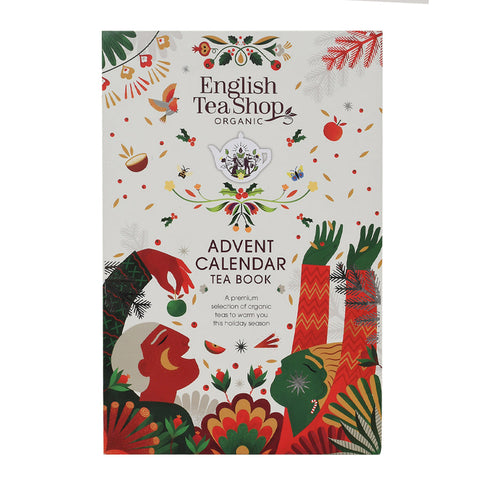 English Tea Shop Christmas Advent Calendar Tea Book- 25 Pyramid Tea Bags