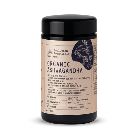 Evolution Botanicals - Organic Ashwagandha 100g