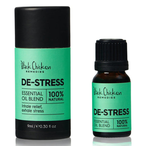 Black Chicken Remedies - Essential Oil Blend - De-Stress (9ml)