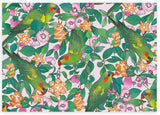 Earth Greetings - Folded Christmas Wrapping Paper- Lorikeets and Lilly Pilly