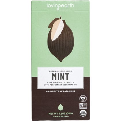 Loving Earth- Mint Dark Chocolate Truffle Peppermint Essential Oil (80g)