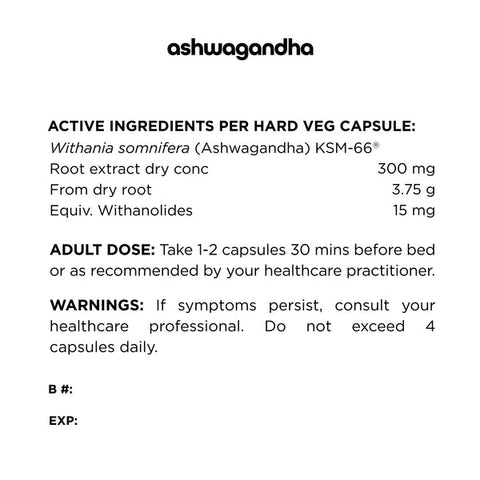 Switch Nutrition - Ashwagandha 60 Capsules