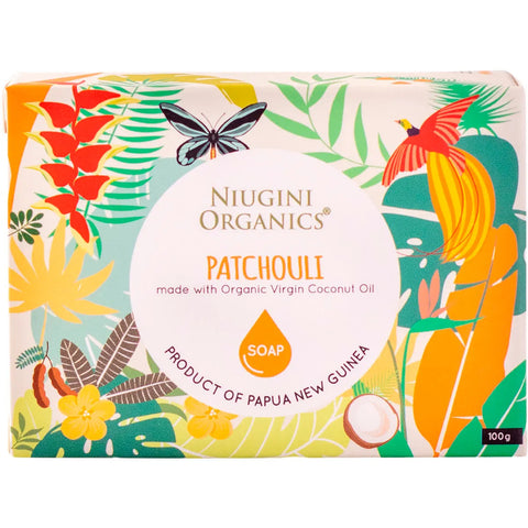 Niugini Organics Coconut Oil Soap - Patchouli 100g