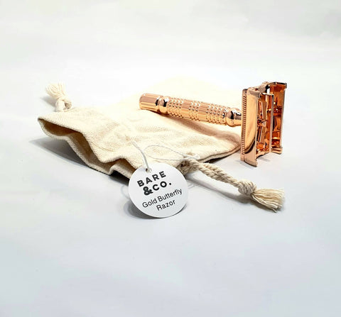 Bare & Co. - Butterfly Safety Razor - Rose Gold