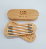 Bare & Co. Reusable Beauty Tips with Bamboo Case - 3 Pack