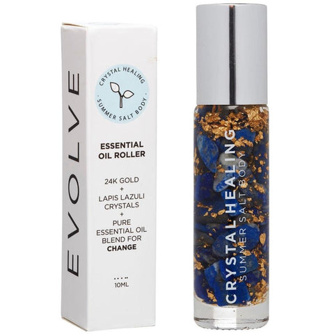 Summer Salt Body - Essential Oil Roller - Evolve Lapis Lazuli Crystals (10ml)