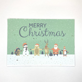 Bare & Co. - Seeded Christmas Card - Santa and Friends