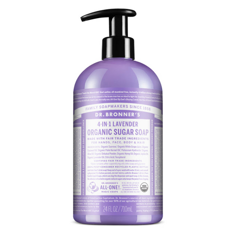 Dr Bronners - 4 in 1 Liquid Pump Soap - Lavender (710ml)