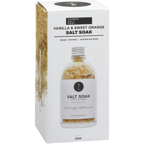 Summer Salt Body - Salt Soak - Vanilla and Orange (350g)