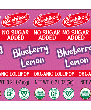 Koochikoo - Organic Lollipop - Blueberry Lemon